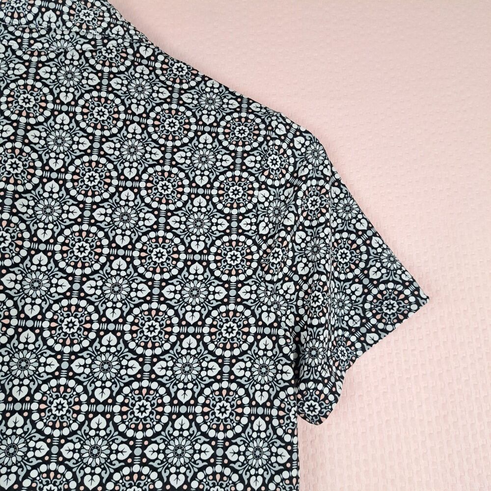 Max Studio Shirt Polo Dress Floral Mandala Pattern Short sleeve Size S - Picture 12 of 12